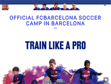 Tablet Screenshot of fcbarcelonacamp.com